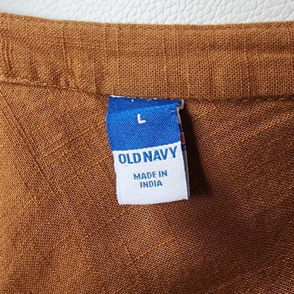 Old Navy Women's Flutter Sleeve Tie Back Mini Swing Dress Size L - Picture 5 of 6